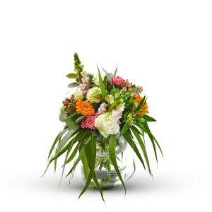 Ecological bouquet with vase